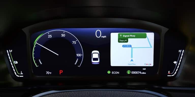 2026 Honda Accord Digital Instrument Cluster with Map on Meter detail.